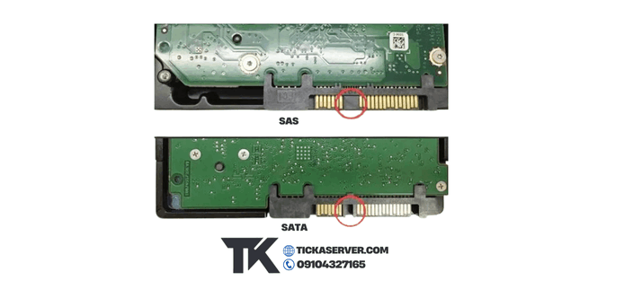 تفاوت پورت هاردهای SAS و SATA